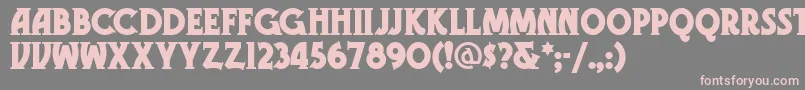 Gramn Font – Pink Fonts on Gray Background