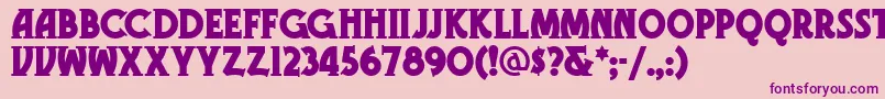 Gramn Font – Purple Fonts on Pink Background