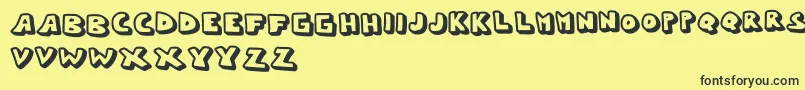 Шрифт Whypo – чёрные шрифты на жёлтом фоне