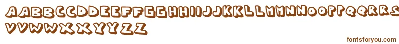 Шрифт Whypo – коричневые шрифты на белом фоне