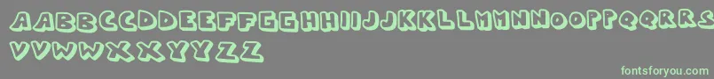 Fonte Whypo – fontes verdes em um fundo cinza