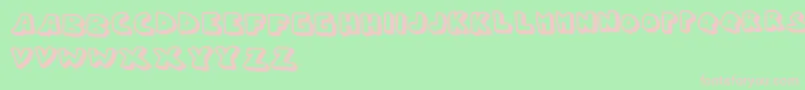 Шрифт Whypo – розовые шрифты на зелёном фоне