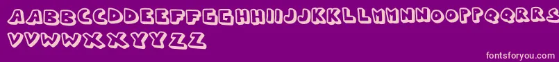 Whypo Font – Pink Fonts on Purple Background