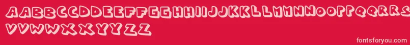 Whypo Font – Pink Fonts on Red Background