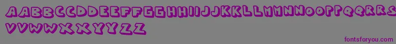 Whypo-Schriftart – Violette Schriften auf grauem Hintergrund