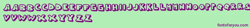 Whypo Font – Purple Fonts on Green Background