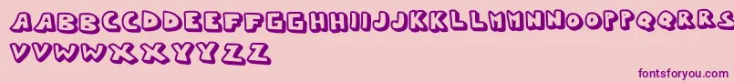 Whypo Font – Purple Fonts on Pink Background
