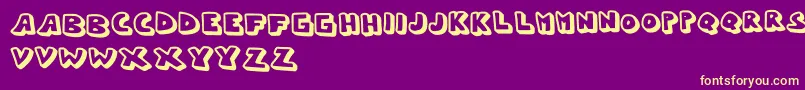 Whypo Font – Yellow Fonts on Purple Background