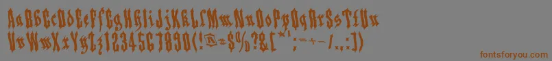 Applesauce04-Schriftart – Braune Schriften auf grauem Hintergrund