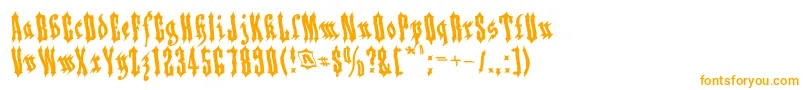 Applesauce04-Schriftart – Orangefarbene Schriften