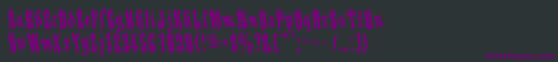 Шрифт Applesauce04 – фиолетовые шрифты на чёрном фоне