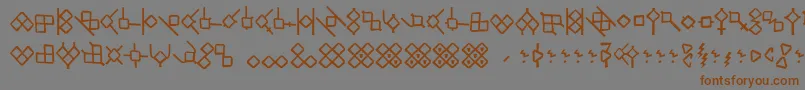 HsrunesAlethic Font – Brown Fonts on Gray Background