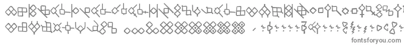 フォントHsrunesAlethic – 灰色のフォント