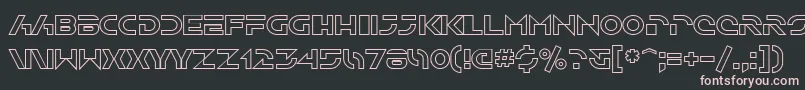 SfSolarSailerOutline-Schriftart – Rosa Schriften auf schwarzem Hintergrund
