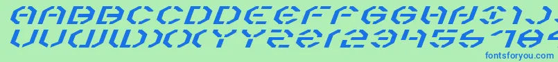 Y3kei Font – Blue Fonts on Green Background