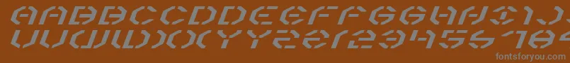 Weitere Informationen zur Y3kei-Schriftart Y3kei-Schriftart – Graue Schriften auf braunem Hintergrund
