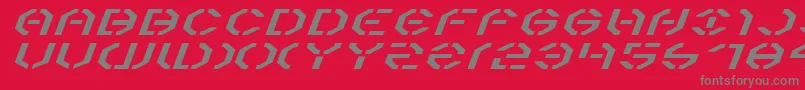 Y3kei Font – Gray Fonts on Red Background