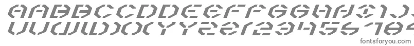 フォントY3kei – 白い背景に灰色の文字