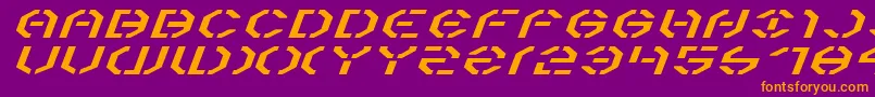 Y3kei Font – Orange Fonts on Purple Background