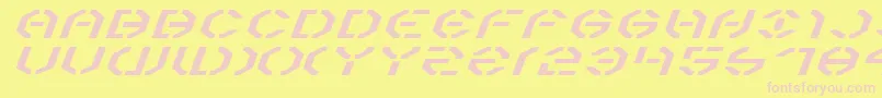 Y3kei Font – Pink Fonts on Yellow Background