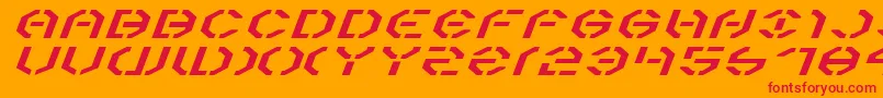 Y3kei Font – Red Fonts on Orange Background