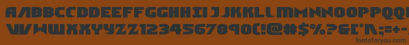 Ninjagarden-fontti – mustat fontit ruskealla taustalla