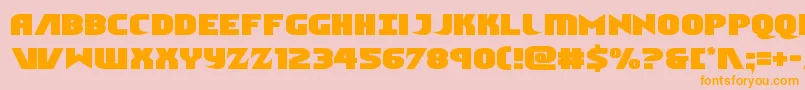 Ninjagarden Font – Orange Fonts on Pink Background