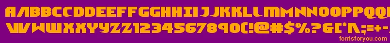 Ninjagarden Font – Orange Fonts on Purple Background