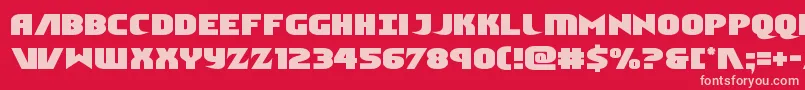 Ninjagarden Font – Pink Fonts on Red Background
