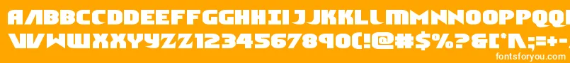 Ninjagarden Font – White Fonts on Orange Background