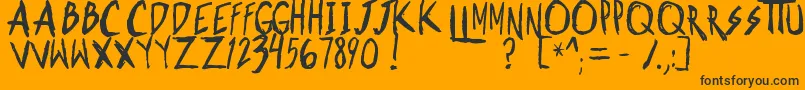 More about ShonenpunkCustomBold Font ShonenpunkCustomBold Font – Black Fonts on Orange Background