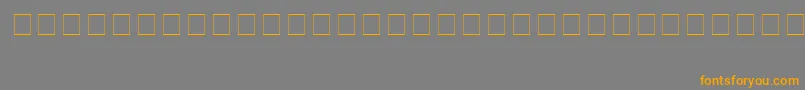 Fonte ElderFutharkVer1.1 – fontes laranjas em um fundo cinza