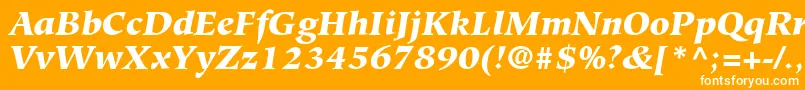 fuente GlossaryBlackSsiBlackItalic – Fuentes Blancas Sobre Fondo Naranja