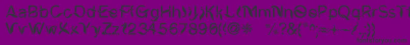 CiungWanaraSejati Font – Black Fonts on Purple Background