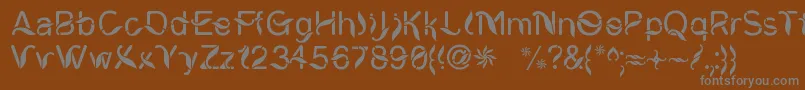 CiungWanaraSejati Font – Gray Fonts on Brown Background