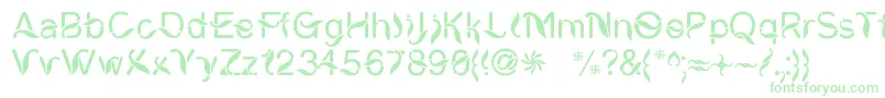 CiungWanaraSejati Font – Green Fonts on White Background
