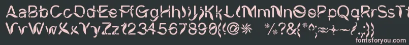 CiungWanaraSejati Font – Pink Fonts on Black Background
