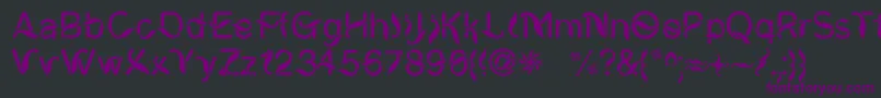 CiungWanaraSejati Font – Purple Fonts on Black Background