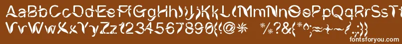CiungWanaraSejati Font – White Fonts on Brown Background