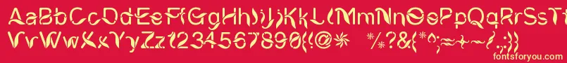CiungWanaraSejati Font – Yellow Fonts on Red Background