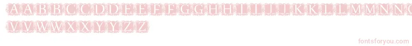 ModernKerawang Font – Pink Fonts on White Background