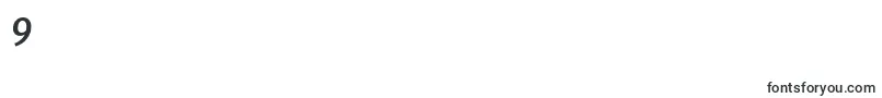 Шрифт MerriweathersansBolditalic – шрифты цифры 9