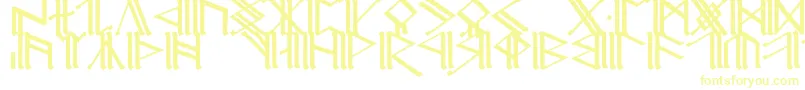 CirthEreborCaps1-Schriftart – Gelbe Schriften