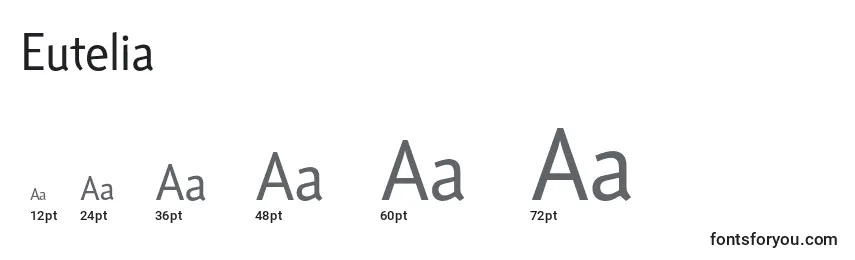 Eutelia Font Sizes