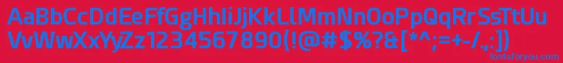 EsphimereBold Font – Blue Fonts on Red Background