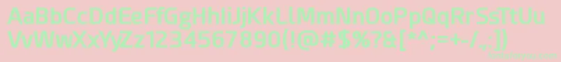 EsphimereBold Font – Green Fonts on Pink Background