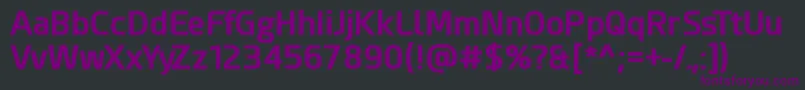 Шрифт EsphimereBold – фиолетовые шрифты на чёрном фоне