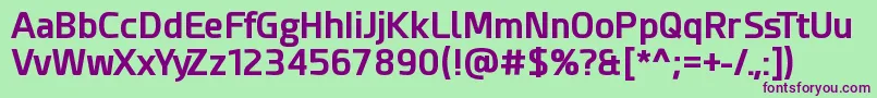 EsphimereBold Font – Purple Fonts on Green Background