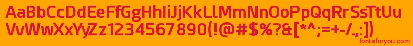 En savoir plus sur la police EsphimereBold Police EsphimereBold – polices rouges sur fond orange