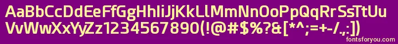 EsphimereBold Font – Yellow Fonts on Purple Background